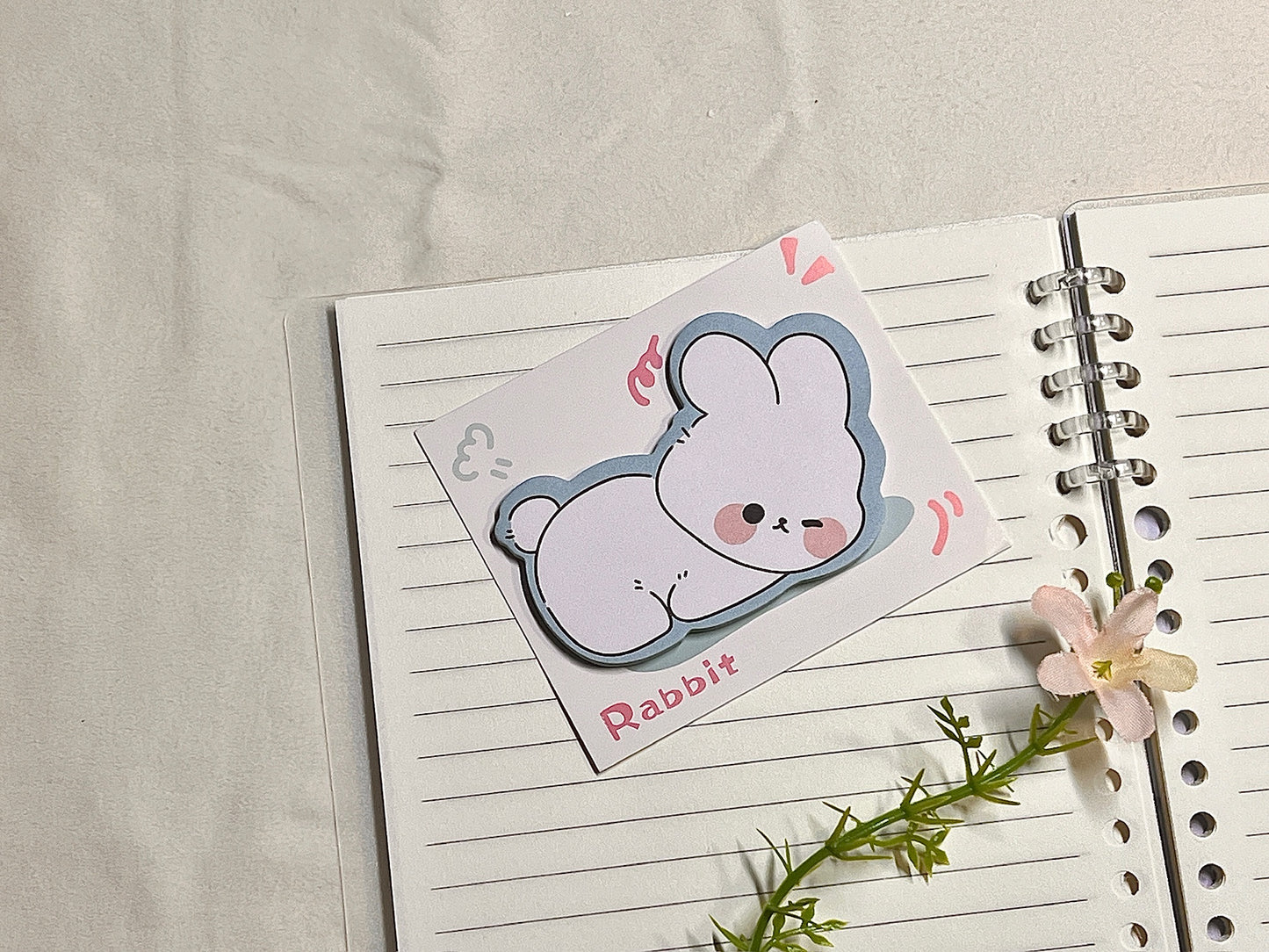 Rabbit Die-Cut Sticky Note