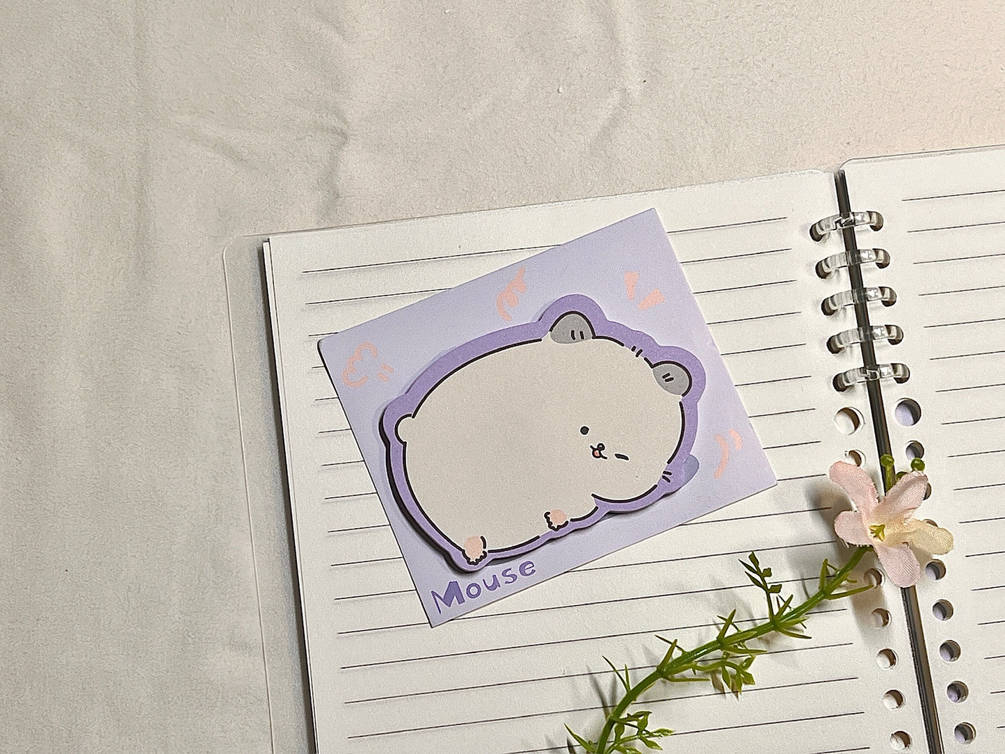 Mouse Die-Cut Sticky Note