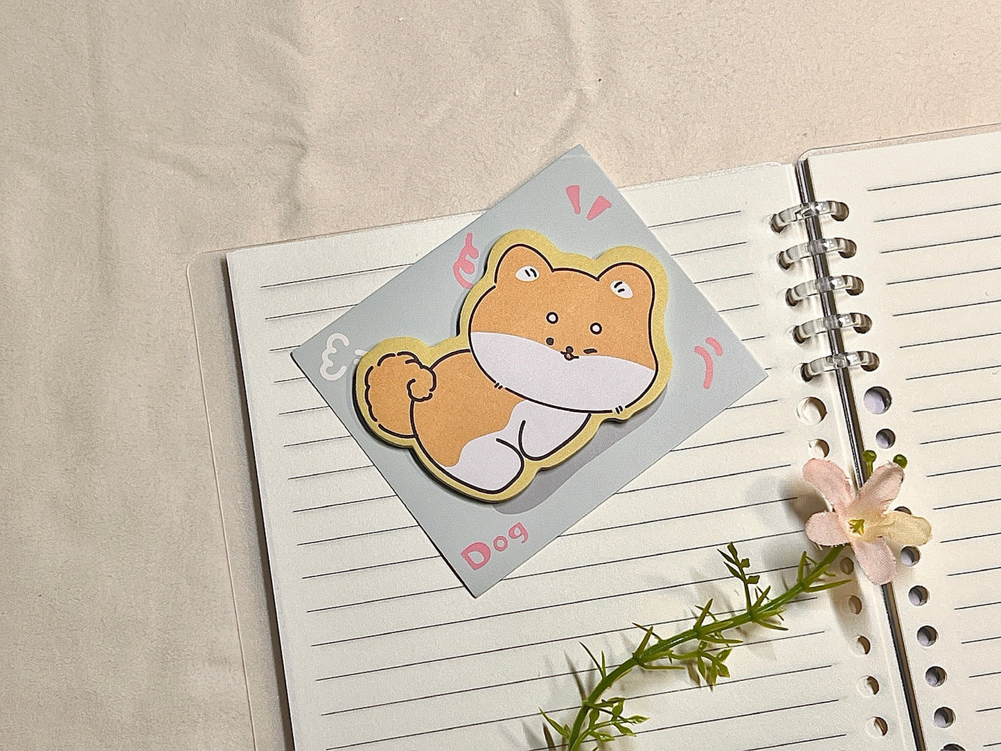 Puppy Die-Cut Sticky Note