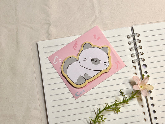 Kitty Die-Cut Sticky Note