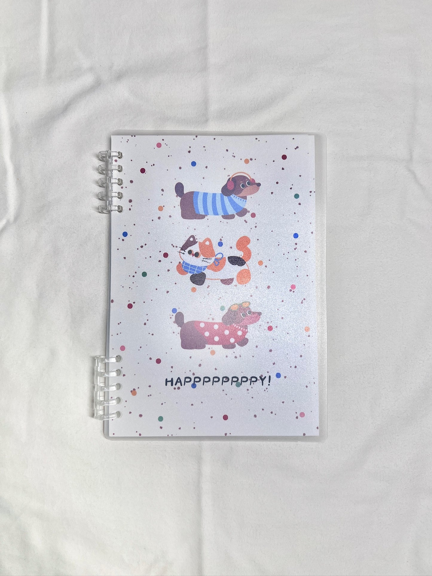 Kitty&Puppy Themed Spiral Notebook