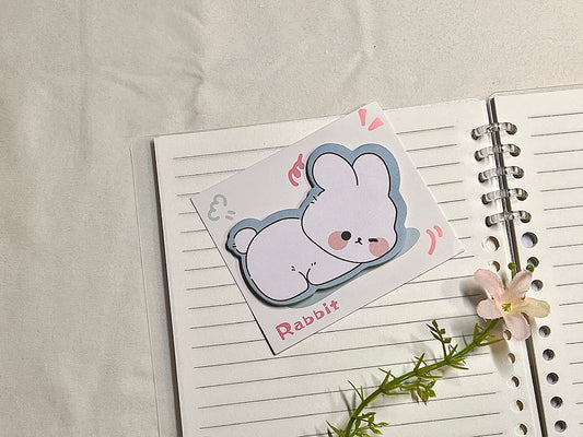 Rabbit Die-Cut Sticky Note
