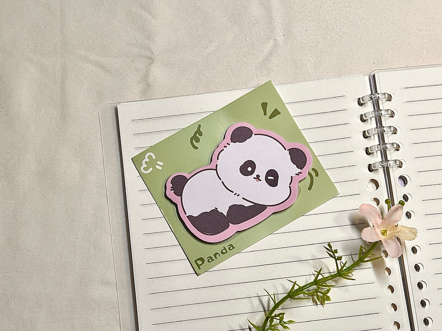 Panda Die-Cut Sticky Note
