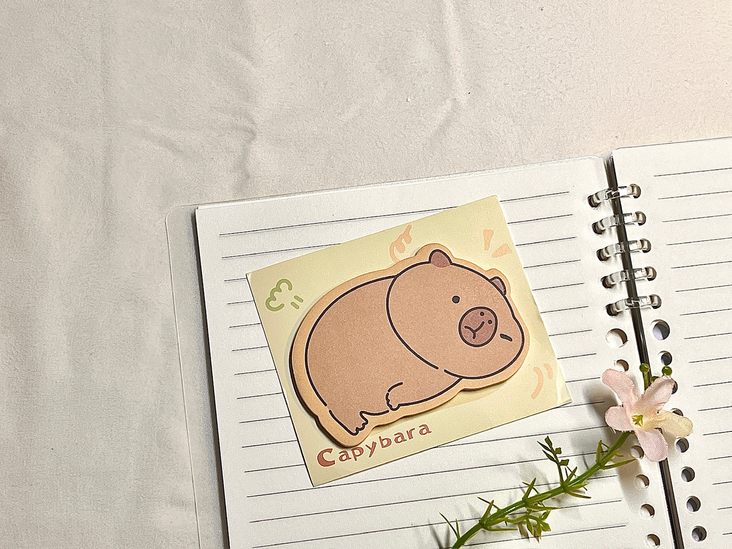 Capybara Die-Cut Sticky Note